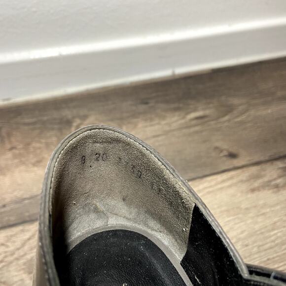 Robert Clergerie Chicago Platform Wedge Heels Nappa Lambskin Slate Gray 8 - Picture 5 of 6